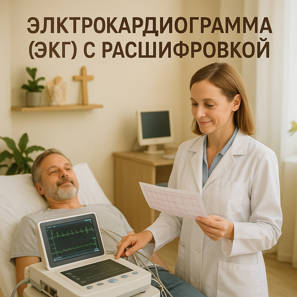 Электрокардиограмма (ЭКГ) с расшифровкой